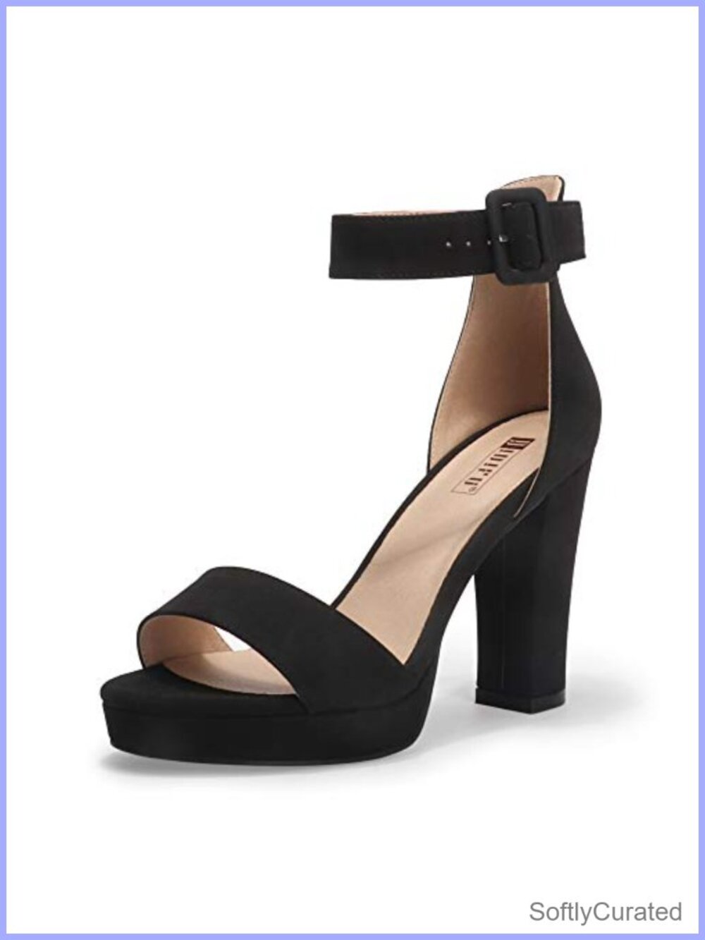 IDIFU Women's IN4 Platform Chunky High Heels Open Toe Ankle Strap Sandals